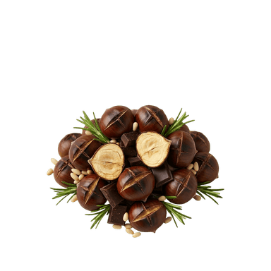 Castagnaccio and rosemary